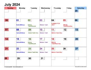 July 2024 Calendar