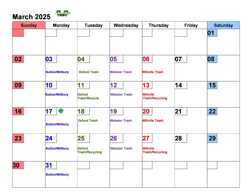 March calendar