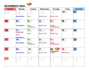 November 2024 calendar