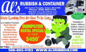 October specials ad Al's Rubbish