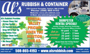 march 2023 valley pricing dumpsters ad